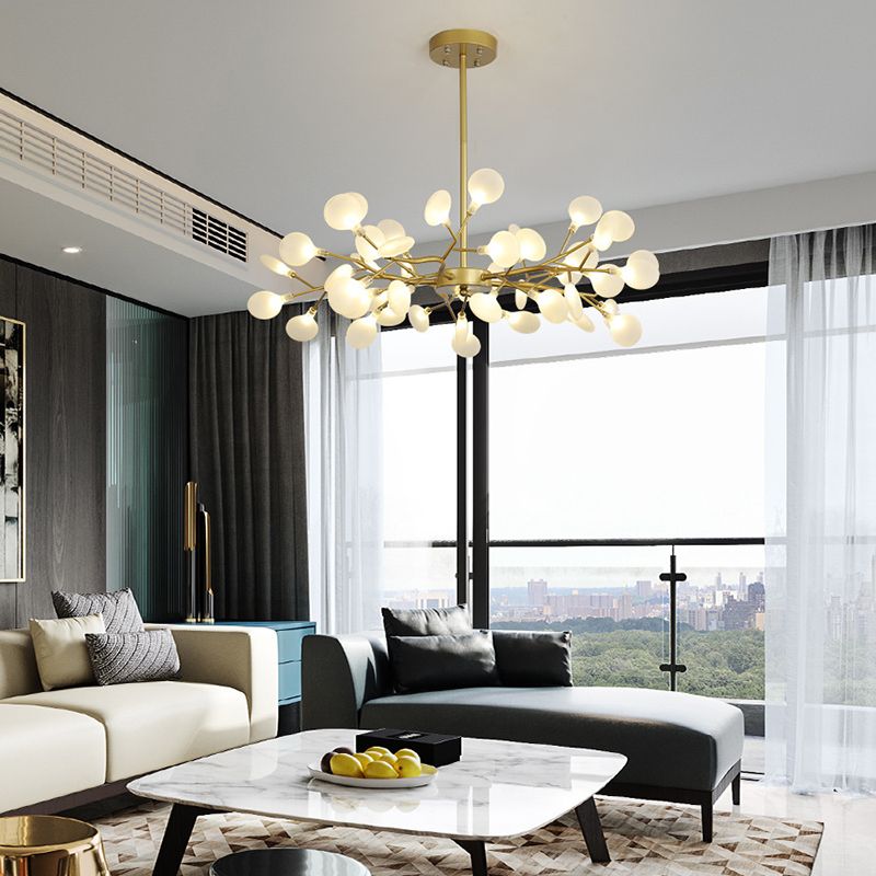 Contemporary Chandeliers Round Chandelier Lighting Metal Orb Chandelier