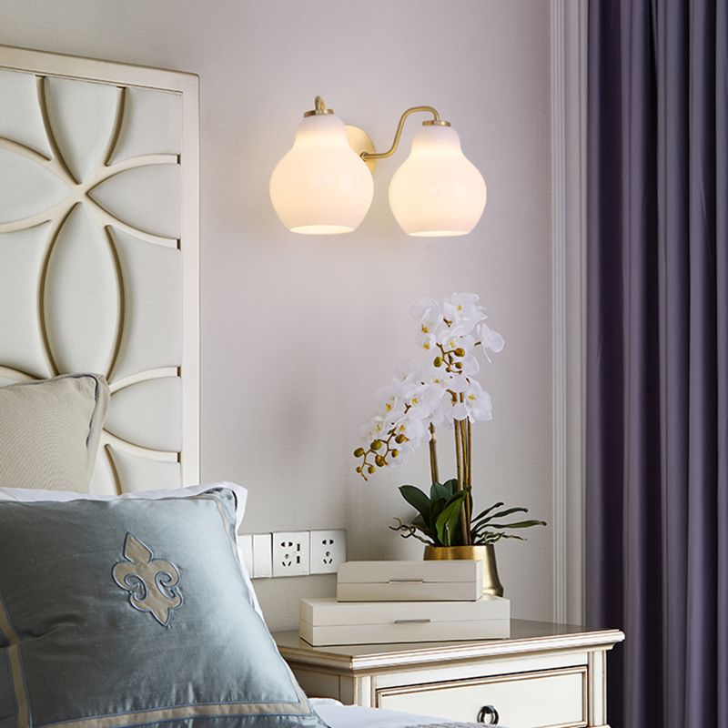 Glass Geometric Wall Sconce Lights Modern Style Multi Lights Wall Mounted Lamps
