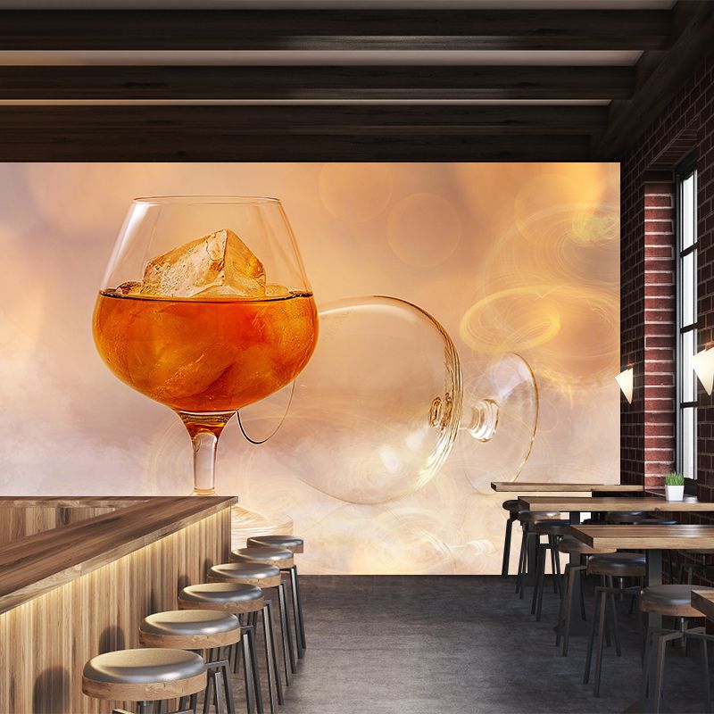 Contemporary Brandy Wall Mural Decorative Restaurant Wall Art for Decoration