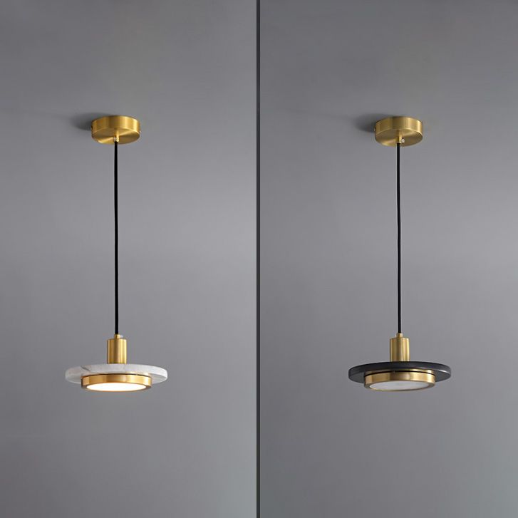 Plateau de luminaire en pierre simple style suspendu suspendu