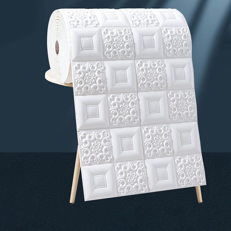 Modern 3D Embssed Wall Ceiling Peel and Stick Waterproof Wall Paneling