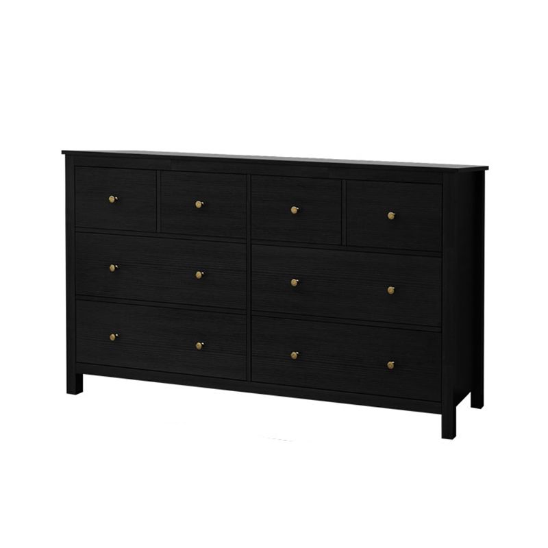 Wooden Storage Chest Dresser Classic Glam Chest with Drawers