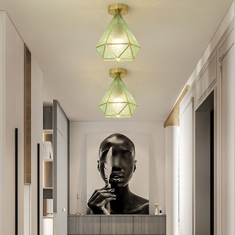 Modern Ceiling Light Creative Glass Flush Mount Light for Living Room