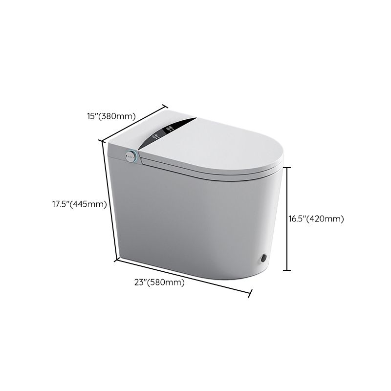 Modern Siphon Jet One Piece Toilet Bowl Heated Seat White Urine Toilet with Toilet Seat