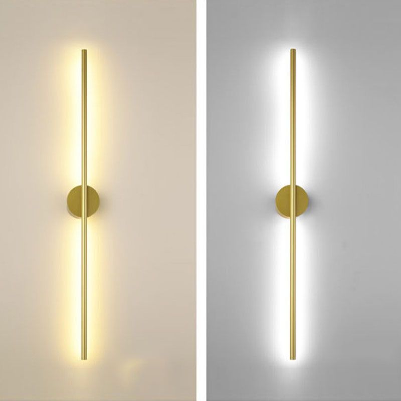 Acconde da parete da parete lineare a 1 illuminazione a 1 luce in oro