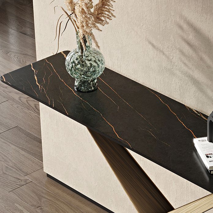 16 inch Wide Modern Console Table Rectangle Stone Sofa Console Table