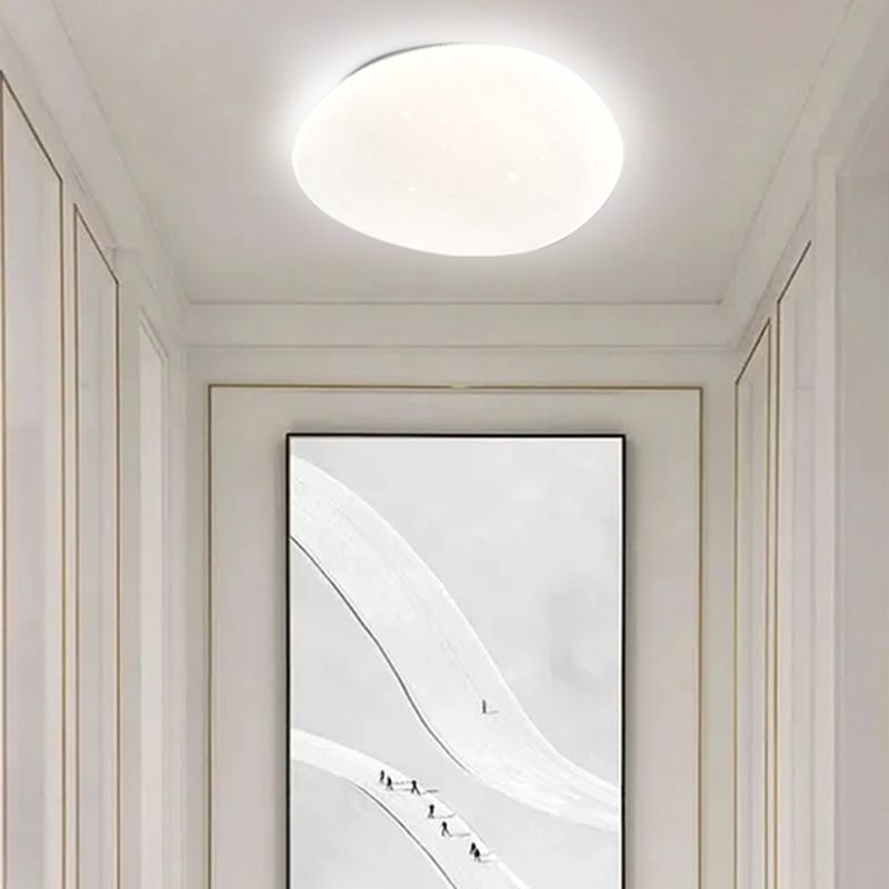 Lámpara LED de montaje empotrado, pantalla acrílica, luz de techo para sala de estar y comedor