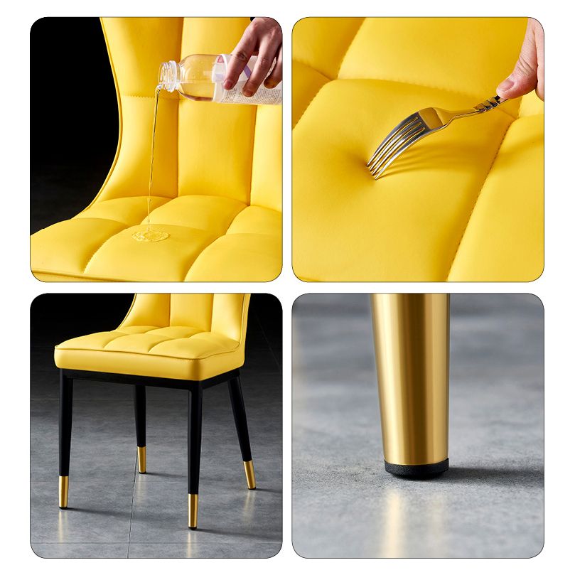 Parsons Dining Room Chair Glam Armless Dining Chairs for Home
