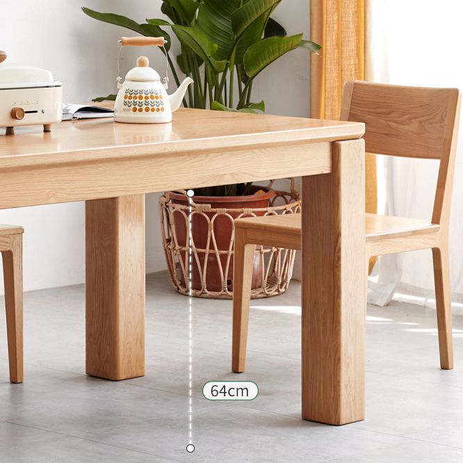 1/4/5 Pcs Modern Style Rectangle Solid Wood Standard Height Dining Furniture Set