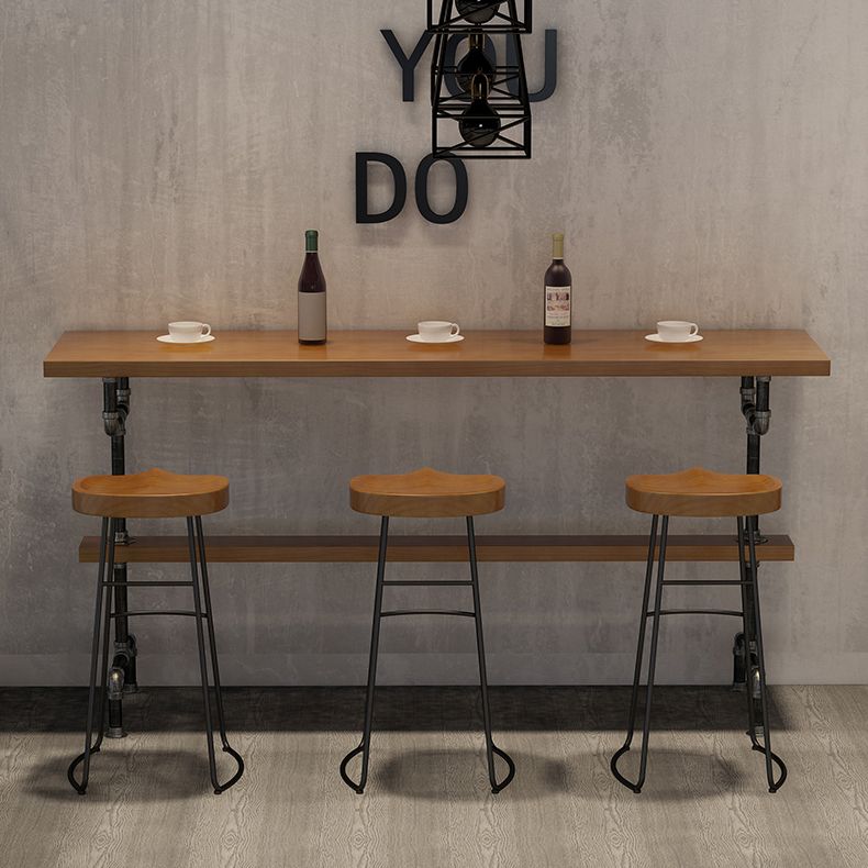 Modern Solid Wood Counter Height Set 1/2/4/7 Pieces Indoor Natural Counter Set