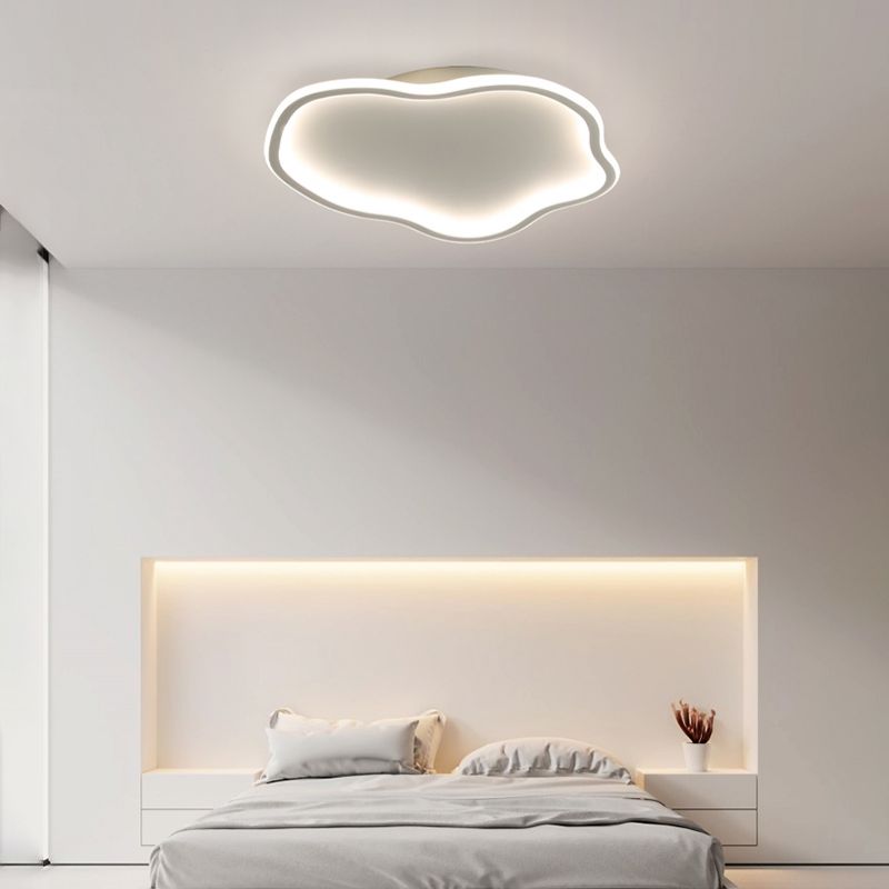 Lámpara de techo LED de aluminio, accesorios de iluminación de montaje empotrado sencillos para sala de estar