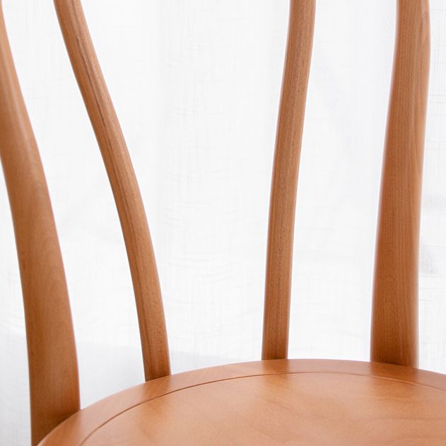 Armless Kitchen Dining Side Chair Wood Windsor Dining Side Chair