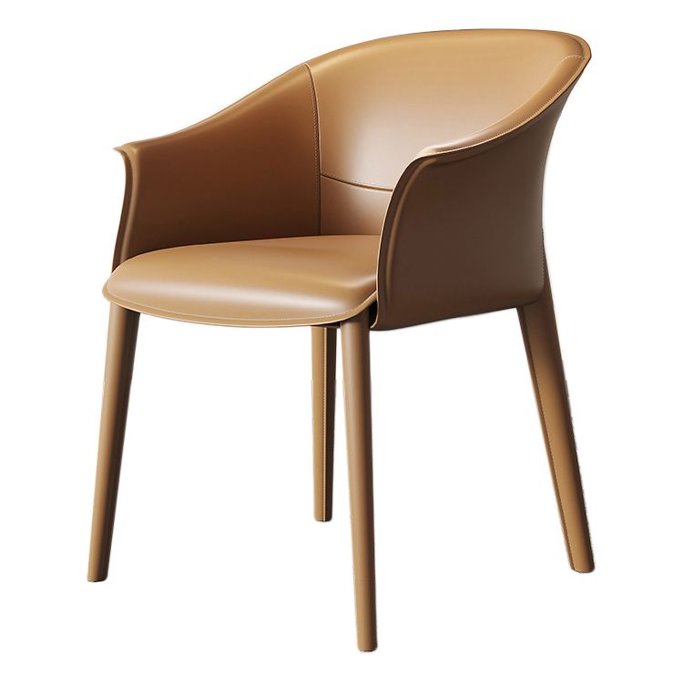 Contemporary Metal Dining Room Chair Leather Dining Chairs for Home Use
