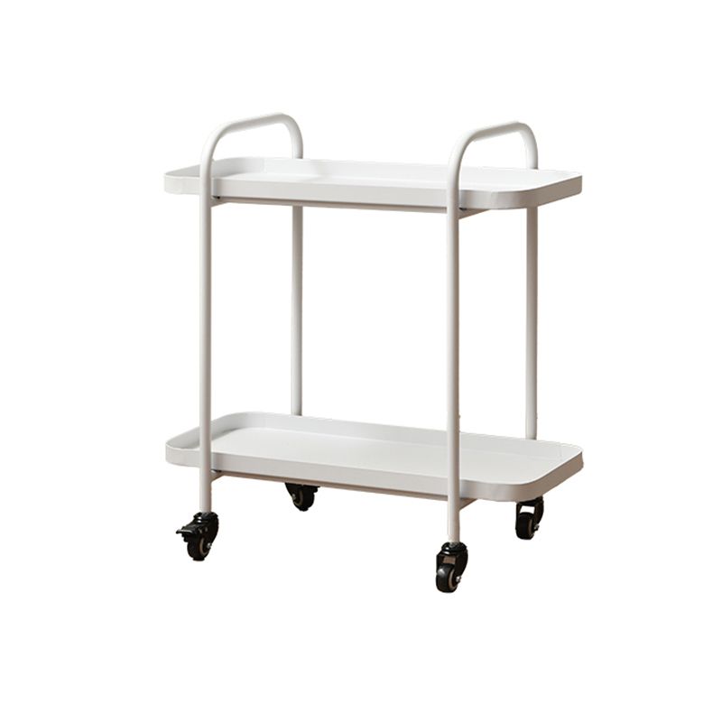 Tray Top Double Tier End Table Rectangular End Slide Table with Storage