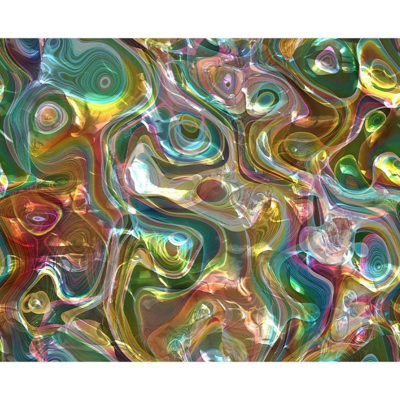 Illustration Pattern Mildew Contemporary Wall Mural for Living Room