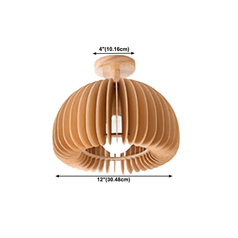Modern Style Flush Mount Wood Flush Mount Lighting for Dining Room