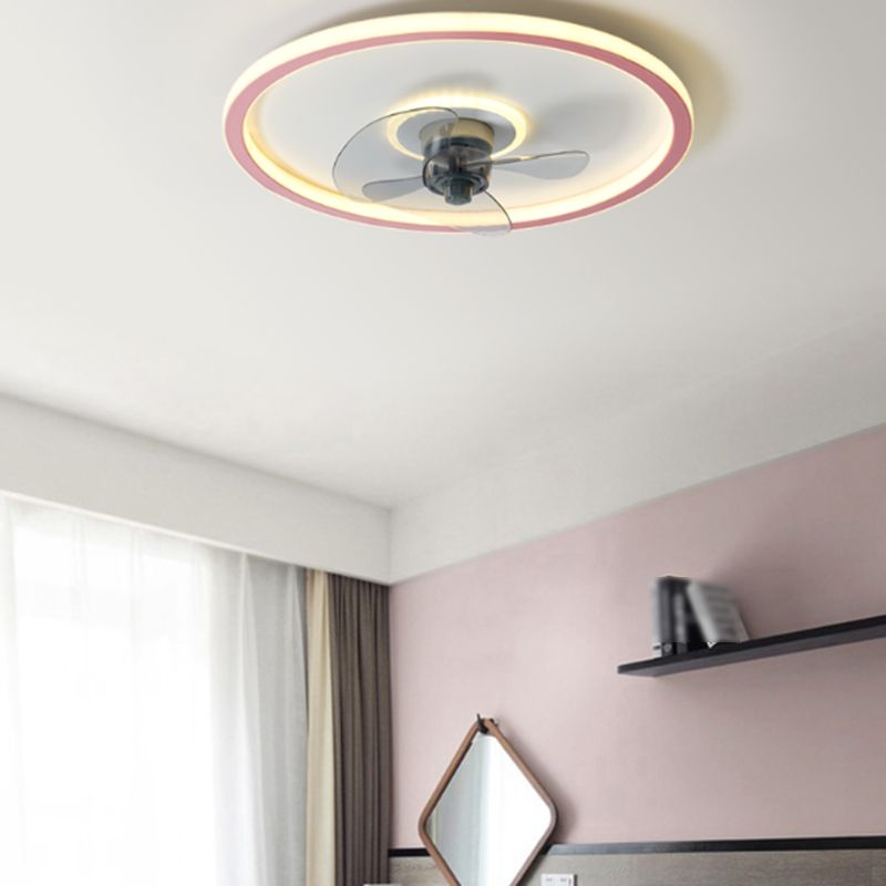 2 Light Ceiling Fan Lighting Modern Style Metal Ceiling Fan Light for Bedroom