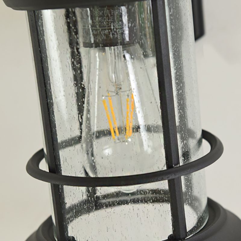 American Style Glass Wall Light Post-box Shape Wall Sconce for Outdoors