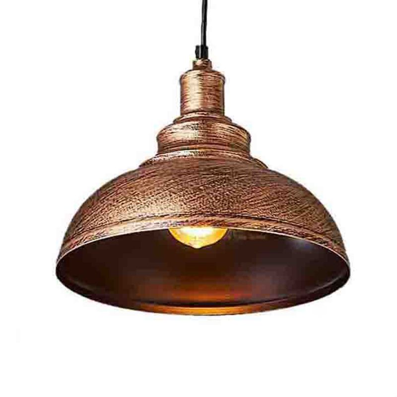 1 Luci da soffitto a forma di cupola a forma di luce in stile industriale lampade sospese in metallo per il ristorante