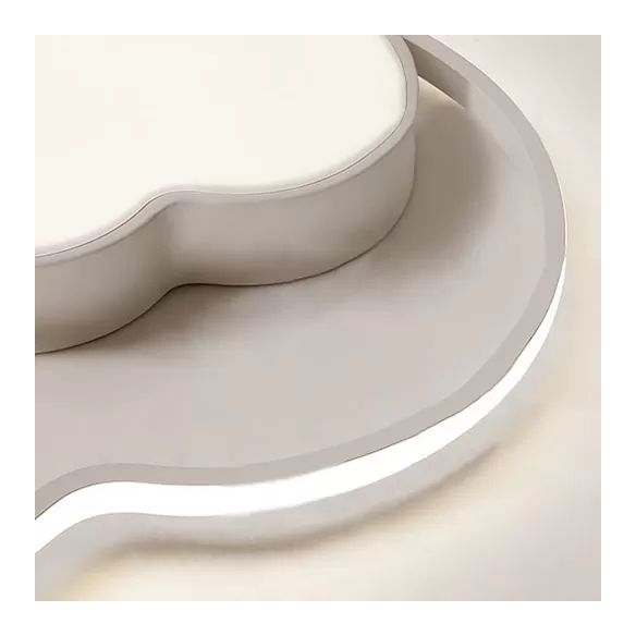 Nursing Room Cloud Ceiling Light Acrylic Modern White Finish Flush Mount Light