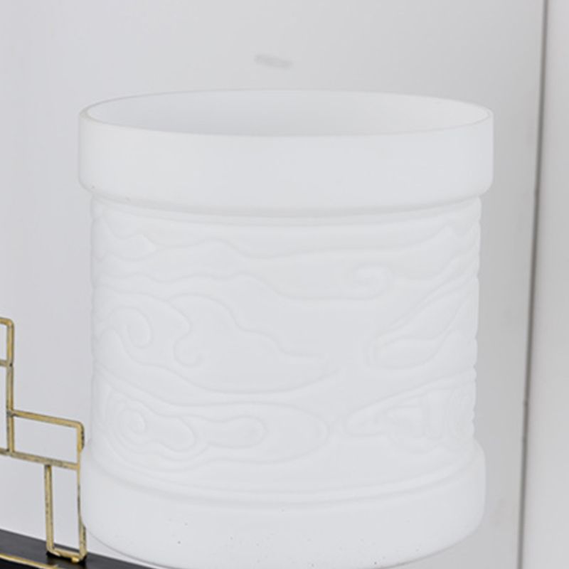 Negro 1 Luz de la pared Luz Luz Metal Cilíndrico tradicional Diseño para corredor con sombra de tela