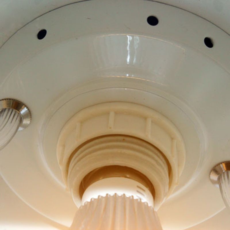 1-Licht-Hanglampe, moderne, gerippte Kuppelschatten-Metall-Anhänger Licht für Wohnzimmer
