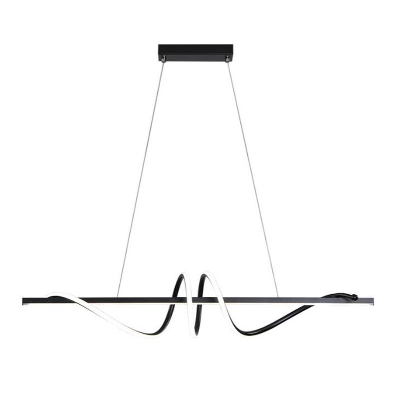LED Kitchen Island Lighting Modern Golden/Black Ceiling Light for Foyer
