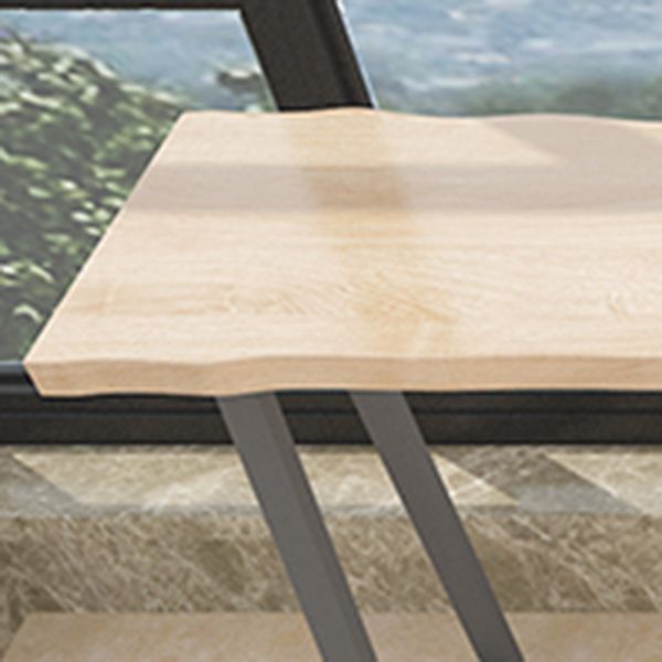 Rectangle Solid Wood Bar Table Set Modern 1/5 Pieces Counter Table with Backless Stools