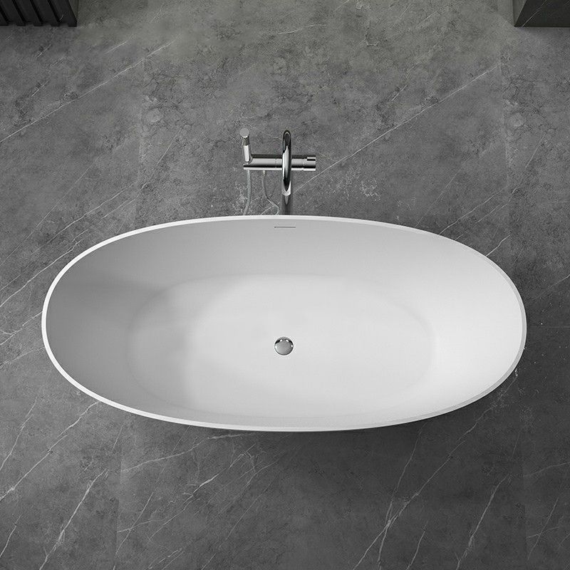 Antique Finish Oval Bathtub Freestanding Soaking Modern Bath Tub