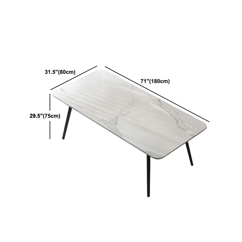 Modern 1/5/7 Pieces Dining Set Rectangle Stone Dining Table for Kitchen Dining Room
