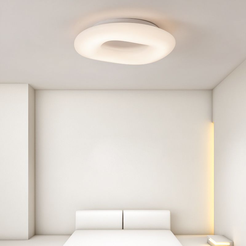 Plafonnier LED circulaire de Style nordique, luminaire décoratif de plafond, idéal pour une chambre à coucher