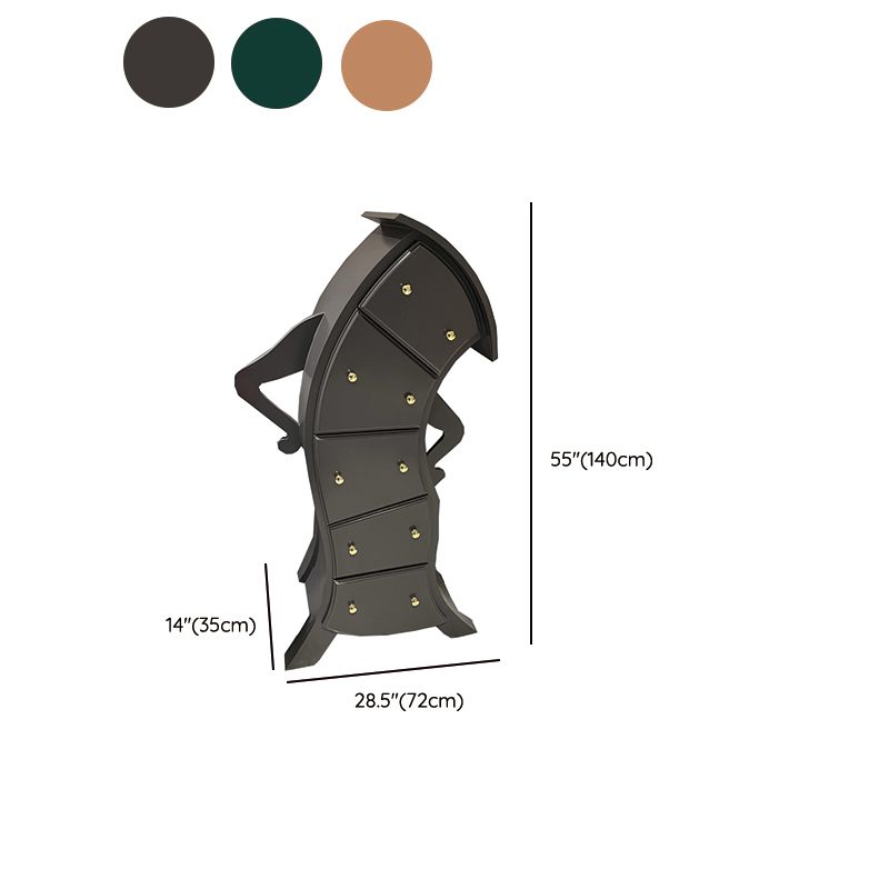 Classic Glam Dresser Manufactured Wood Storage Chest Dresser , 13.65 Inch Width