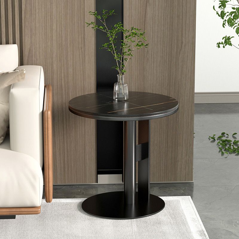Modern End Table Round Minimalist Side End Table for Living Room
