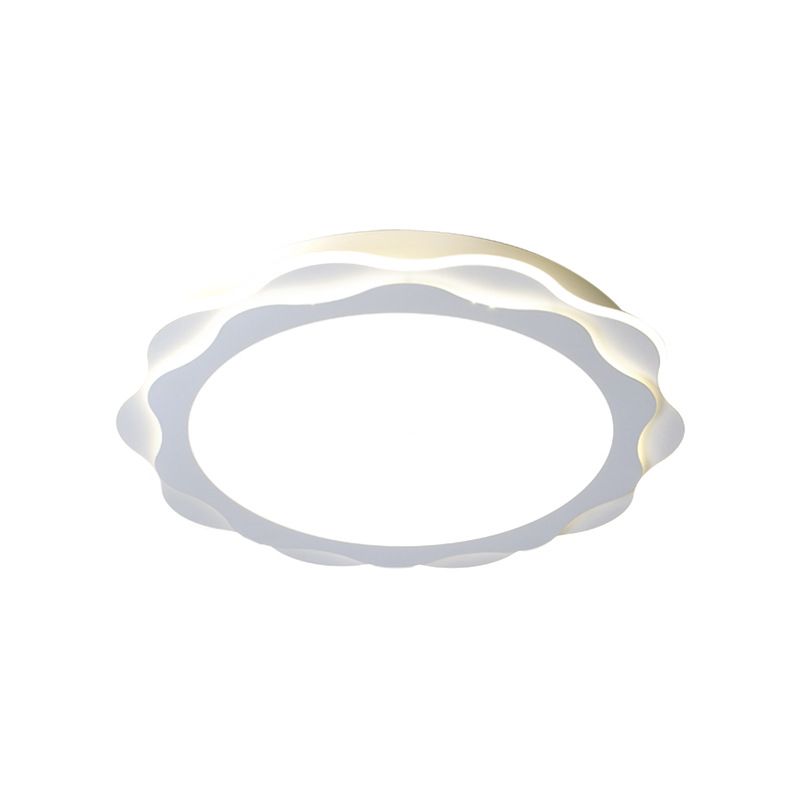 Einfachheit LED-Unterputzleuchte Weiß Petal in der Nähe von Deckenbeleuchtung mit Acrylatschatten