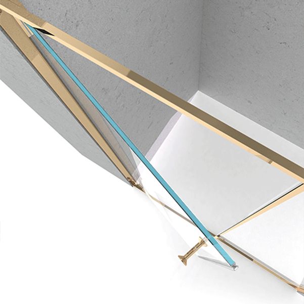 Semi Frameless Tempered Glass Shower Door Pivot Shower Doors