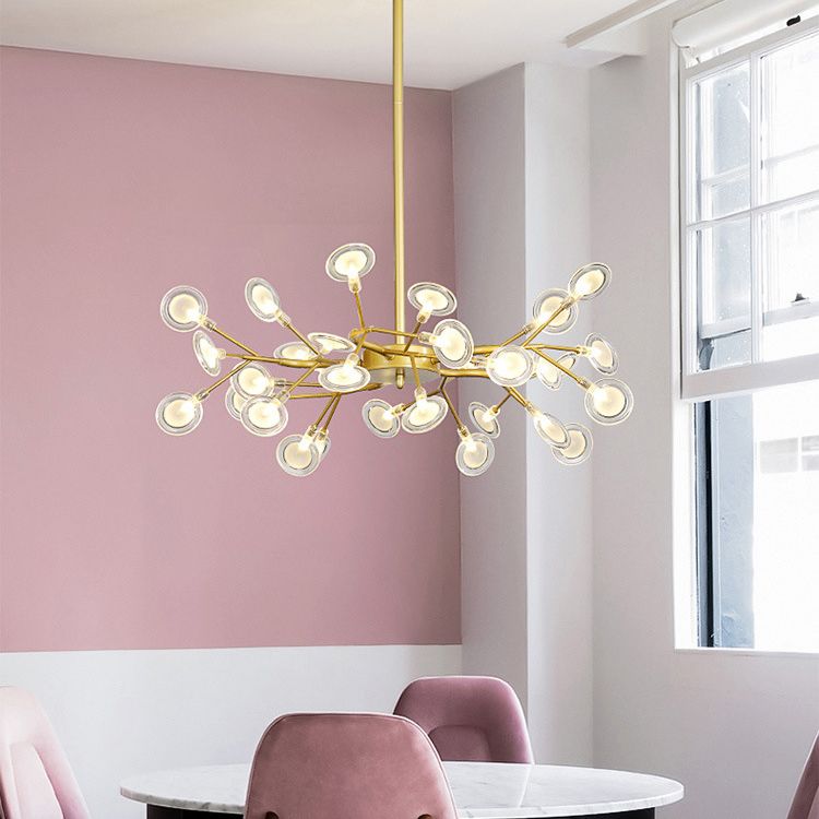 Spray Chandelier Light Fixtures Nordic Style Acrylic Pendant Light