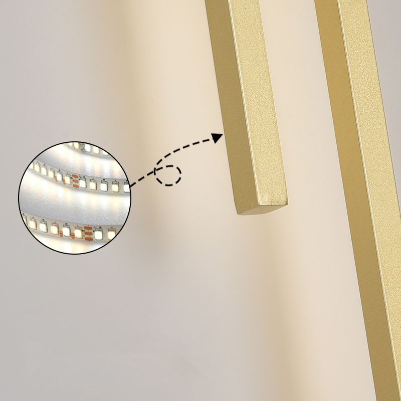 Minimalism Brass Wall Sconce Linear LED Sconce Lighting for Hallway