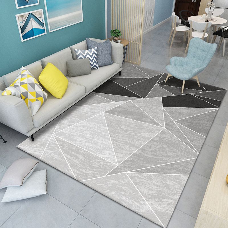 Natuurlijk geometrisch patroon tapijt polyester tapijtkleurige resistent binnen vloerkleed voor woningdecoratie