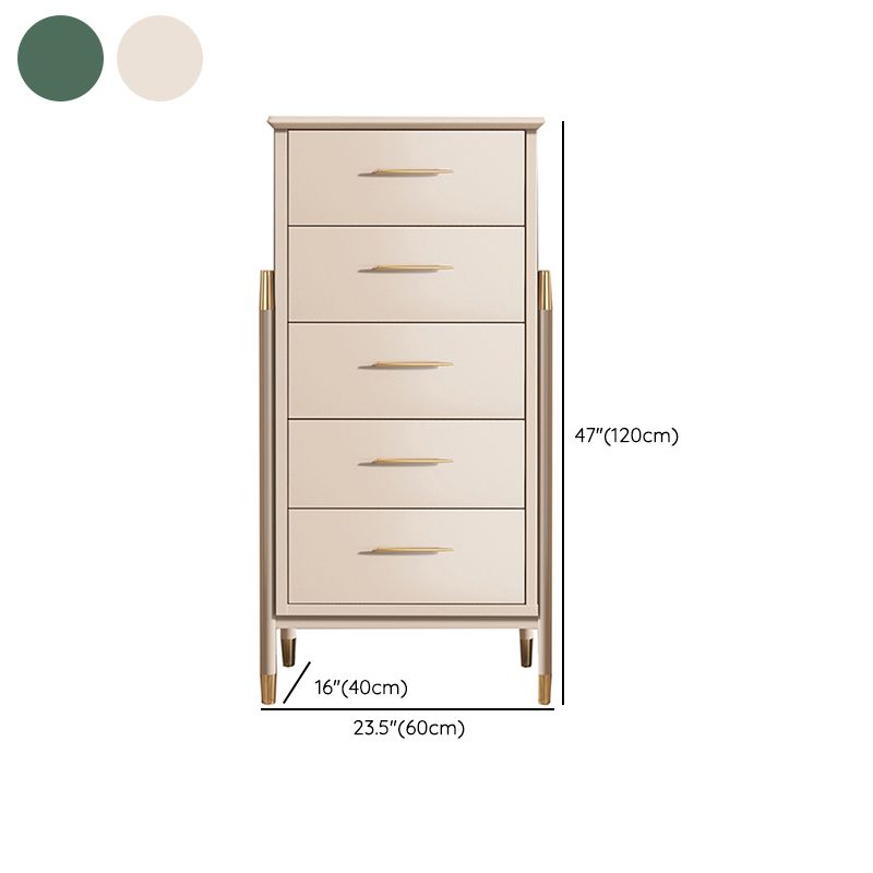 Contemporary Glam Lingerie Chest Birch Storage Chest Dresser for Home Office