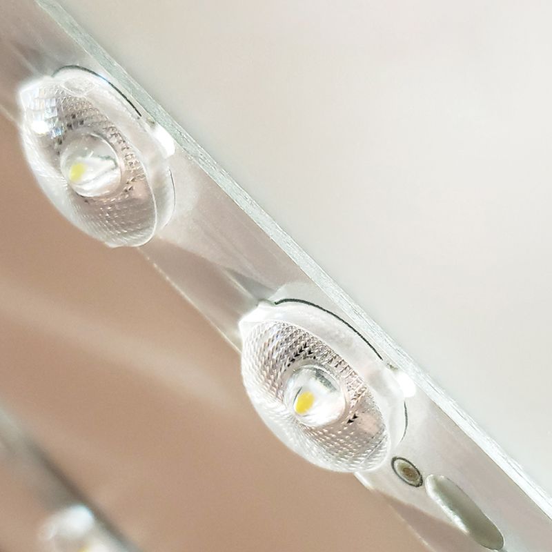 Luminaire de plafond encastré en bois d'appareils d'éclairage de plafond affleurants carrés de LED