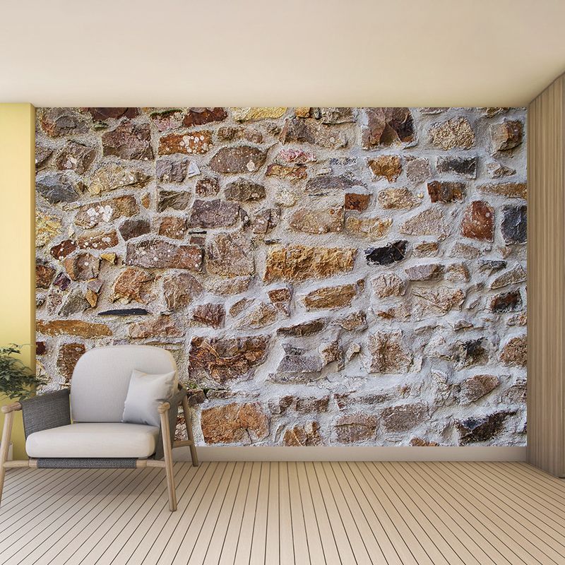 Countryside Style Brick Wall Covering Murals Sitting Room Wall Decor, Waterproofing
