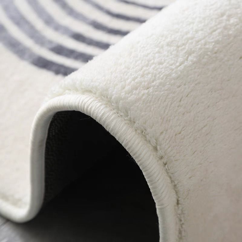 Gray Modern Rug Polyester Color Lump Area Rug Washable Rug for Living Room