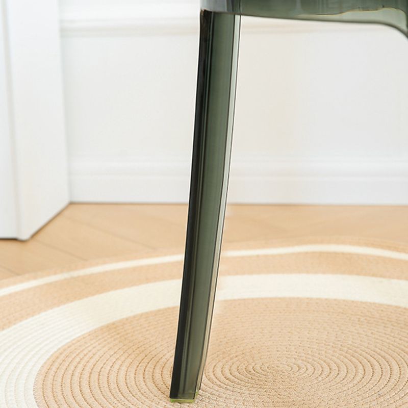 Modern Plastic Side Chair Modern Low Back Armless Chair for Dining Room