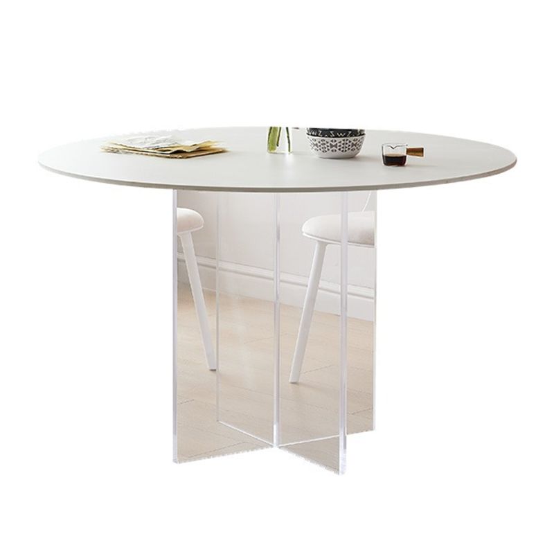 Modern 1/3/4/5 Pieces Dining Set Round Stone Dining Table for Dining Room