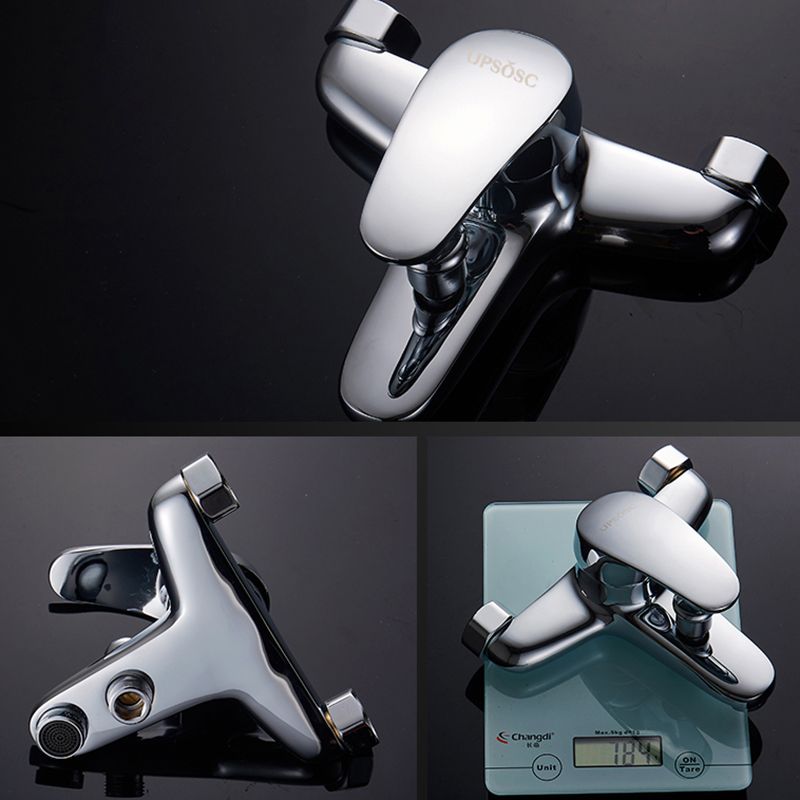 Tradition Fixed Bathtub Faucet Wall Mount Lever Handle Tub Faucet