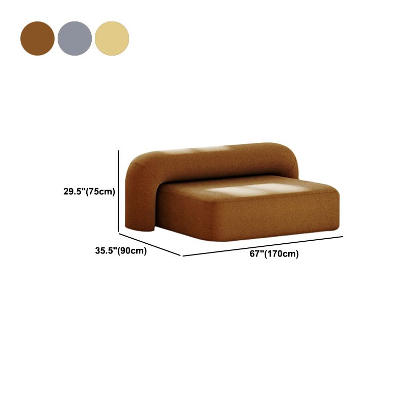 Modern Minimalist Velvet Sofa 2/3-Seater Armless Living Room Sofa