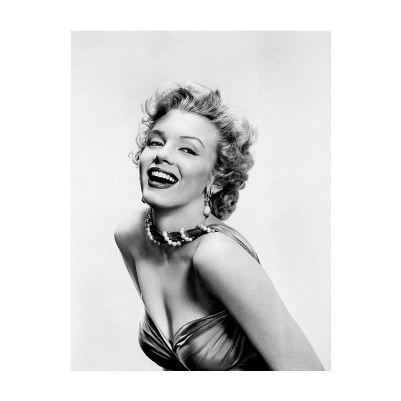 Photo Print Marilyn Monroe Canvas Retro Classic Superstar Wall Art in Black and White