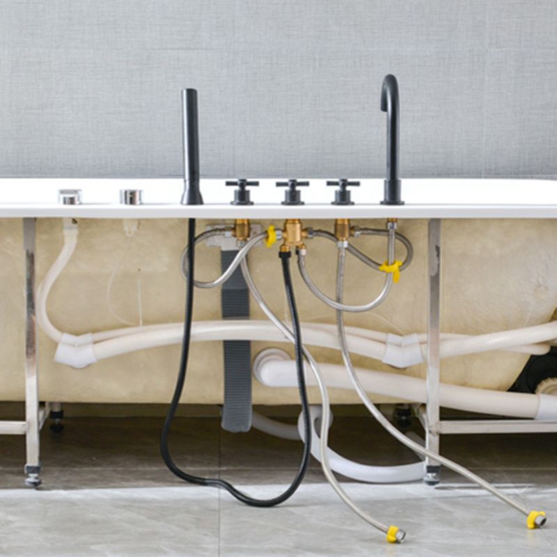 Acrylic Rectangular Bathtub Soaking White Bathtub , 22.83-inch Tall