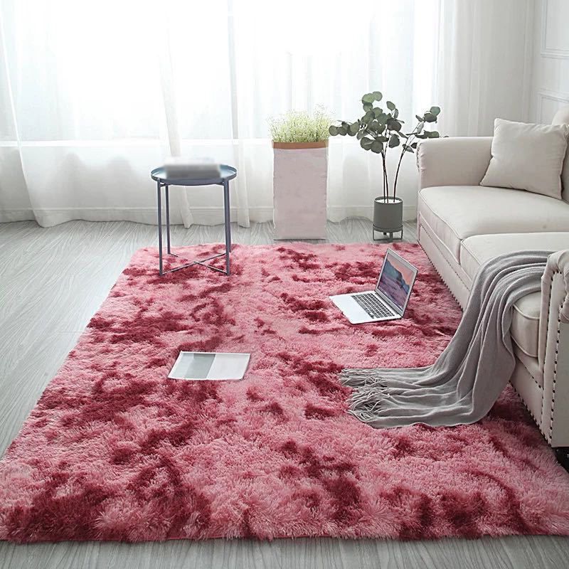 Tappeto minimalista moderno moderno tintura tintura tappeto poliestere tappeto resistente a shag tappeto per soggiorno