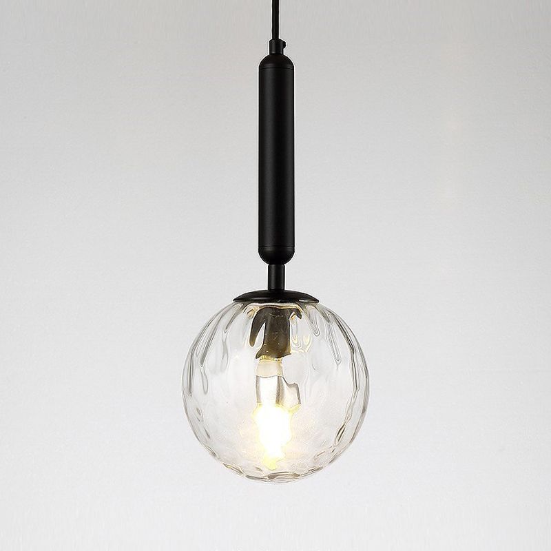 Contemporary Glass Shaded Lighting Black/Golden Wall Light for Room